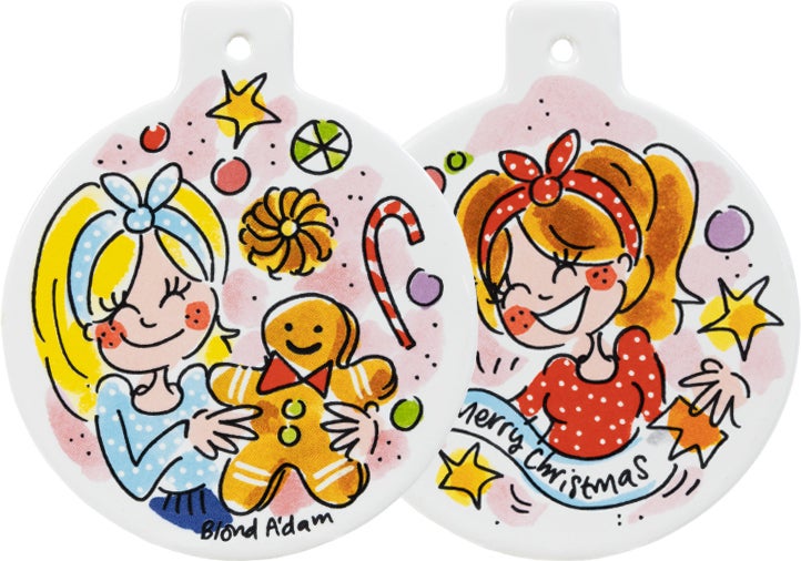 kerst ornament Christmas Girl D 9,5 cm
