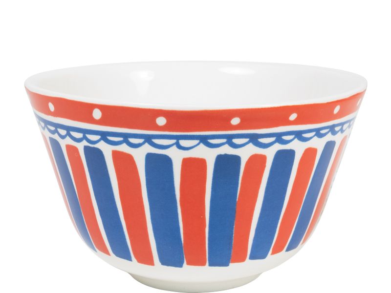Kom ø14cm streep Hollands glorie