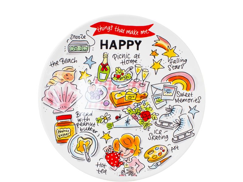 Ontbijtbord ø22cm Happy