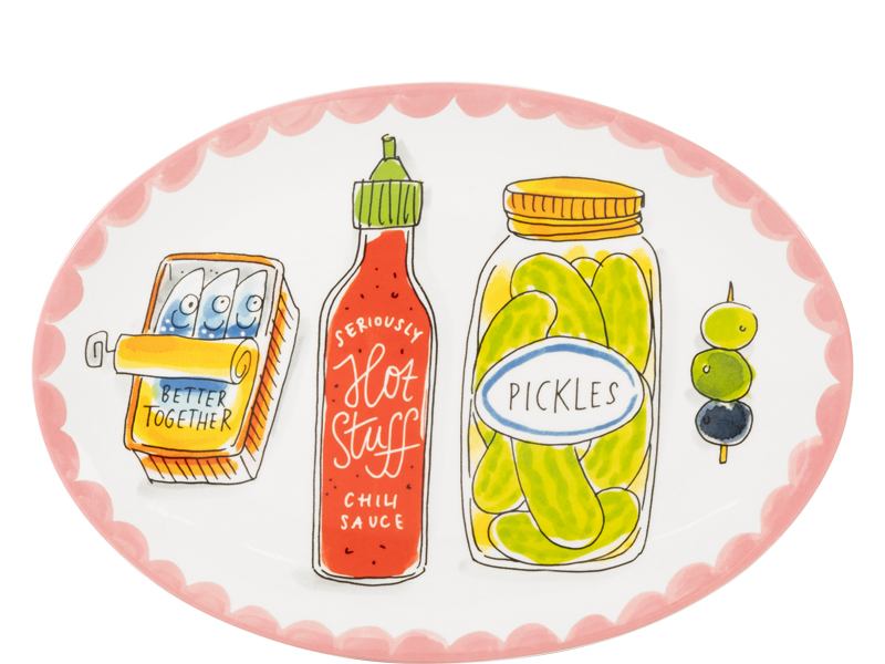 Ovaal Bord 27cm Everyday Food Icons