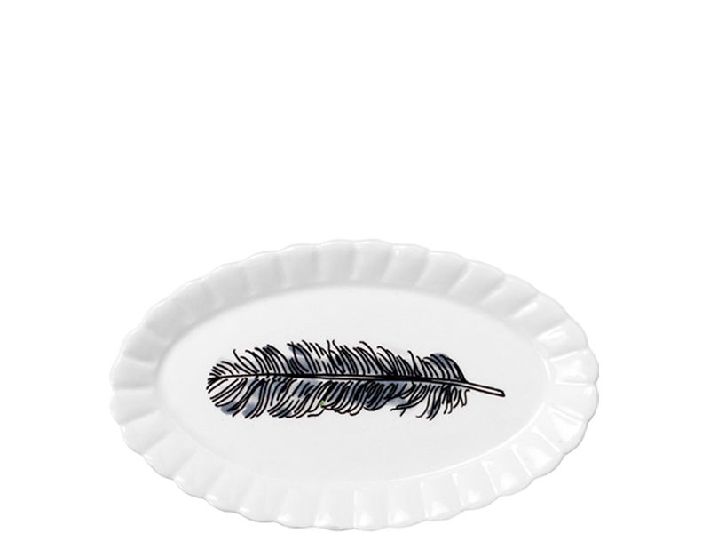 Ovaal schaaltje ø14cm Feather