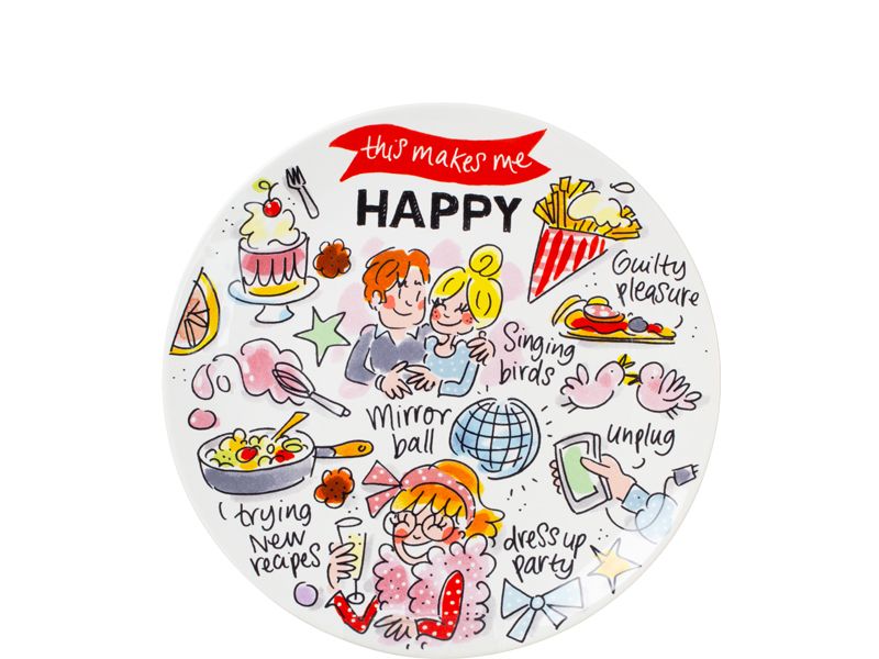 Taartbordje Happy