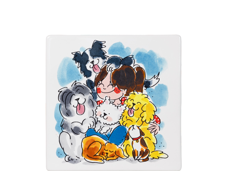 Tegel 13cm Dier Dogs