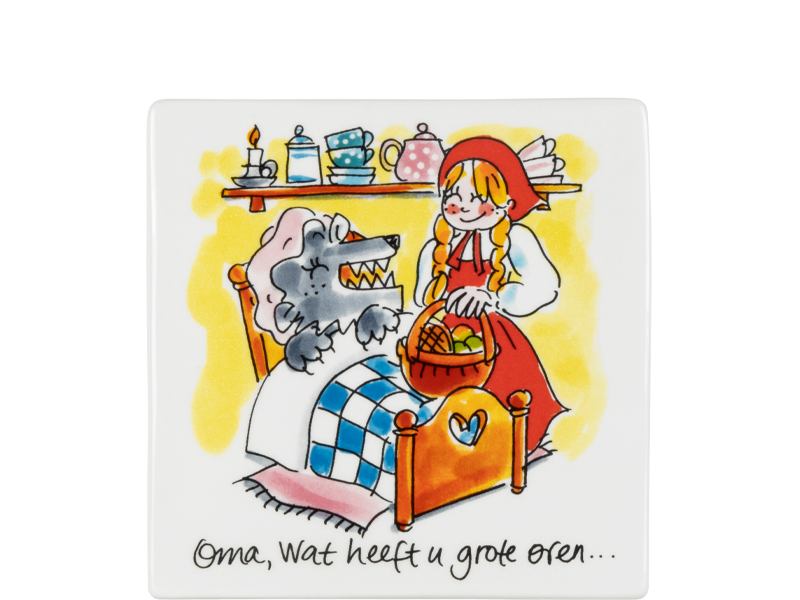 Tegel 13cm Efteling Roodkapje
