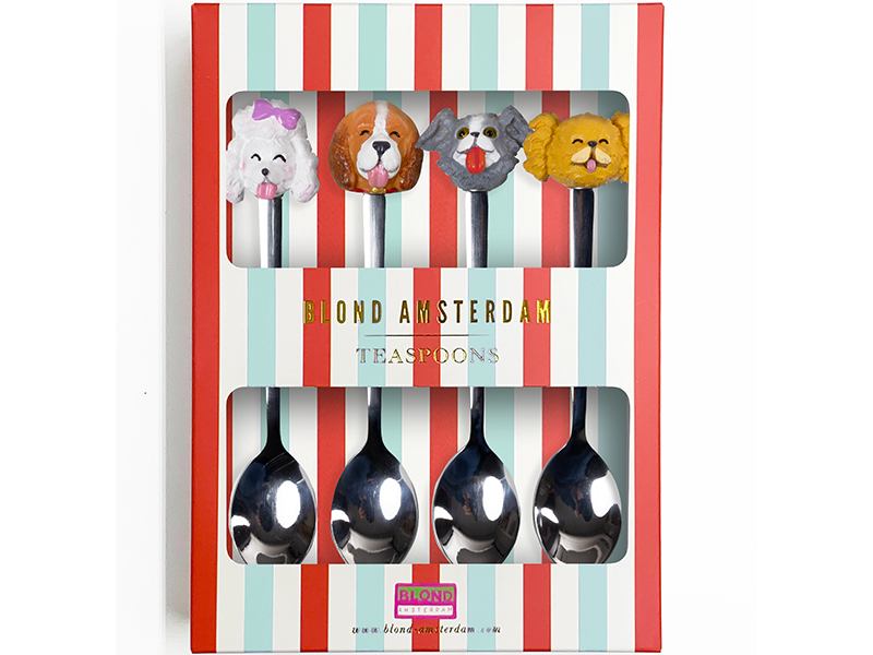 Theelepel Set Van 4 Dier Dog