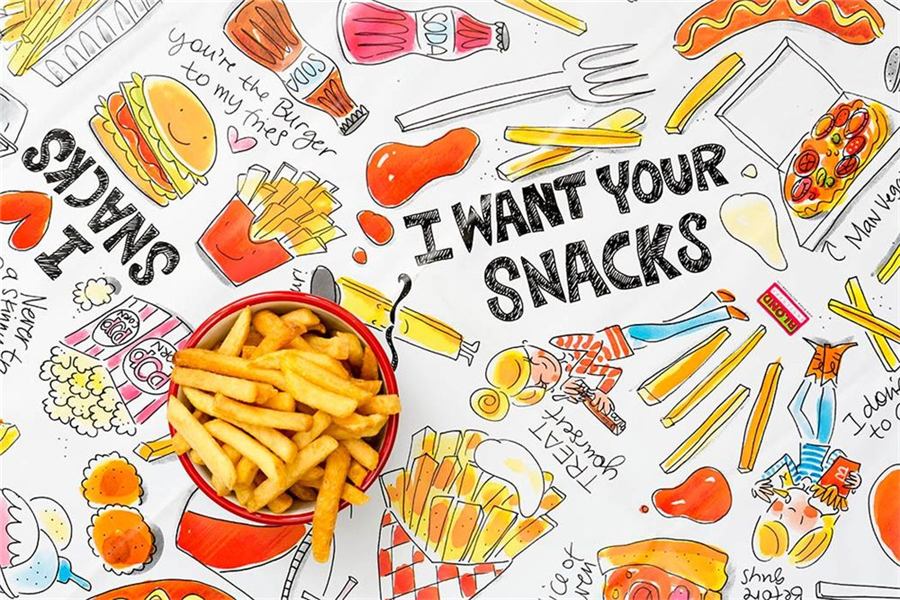 Verpakt tafelzeil Snack 140x240cm