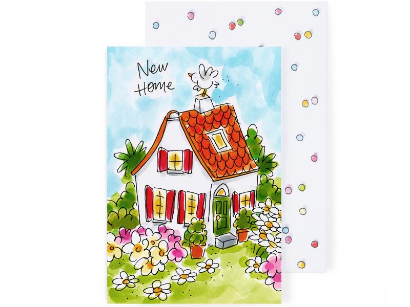 Wenskaart Verhuisd - New Home